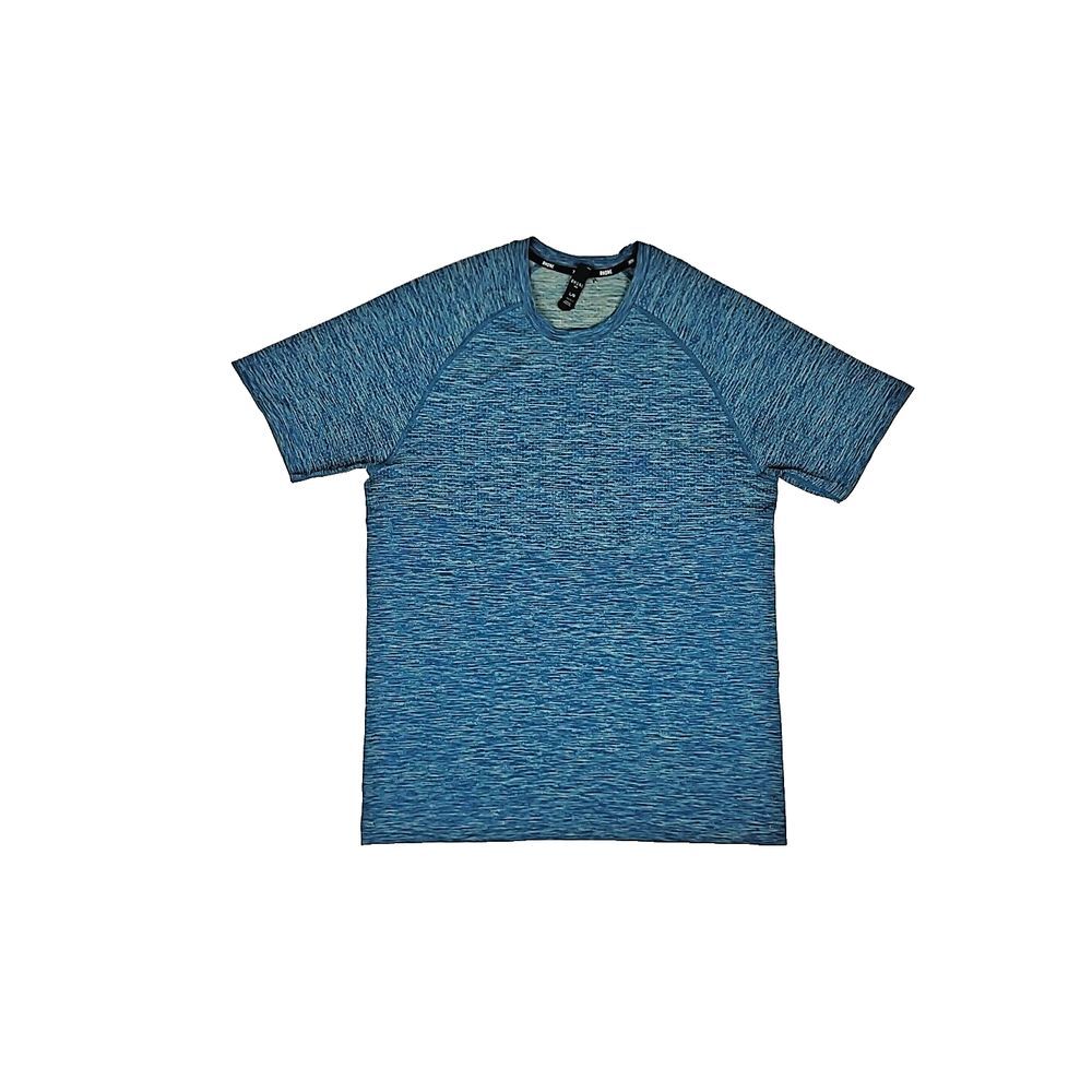 Rhone Reign Tech T Shirt Mens Blue Space Dye Seamless Gym Workout‎